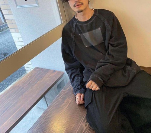 Felpa nera Maison Margiela 20SS 'Memoria di' taglia 50