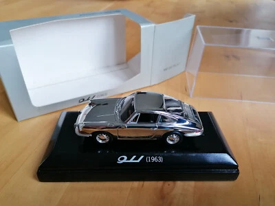 Porsche 911 1963 minichamps chrome 1/43 edition limitée PORSCHE 2000 ex - Photo 1/3