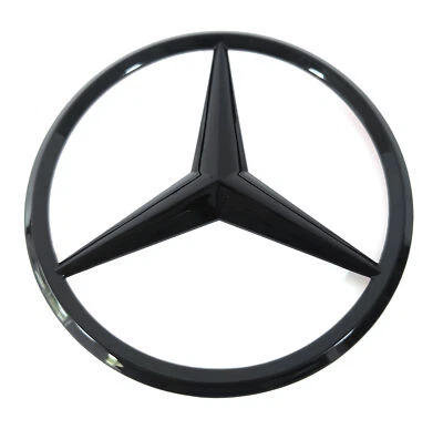 For X253 SUV Mercedes AMG GLC300 GLOSS BLACK Star Emblem Rear Trunk Lid Badge - Image 1 of 4