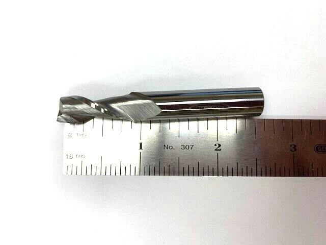 1 HTC 11/32" DIAMETER CARBIDE END MILL 120-2343. 2 FLUTE USA 7/8" LOC (R390)