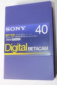 SONY BCT-D40 DIGITAL BETACAM BAND KOSTENLOSER VERSAND - Bild 1 von 3