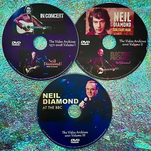 Neil Diamond Video Archives 1971-2021 3 DVD Set Live Performances & Documentary - Picture 1 of 7