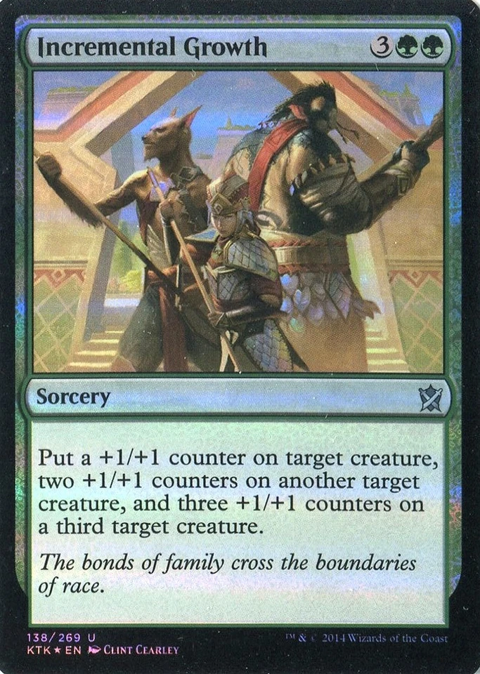 MTG - Khans of Tarkir - Incremental Growth - Foil - NM - Image 1 of 1