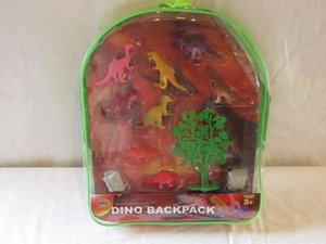 ZAINO DINO NUOVO CON 8 DINOSAURI + 3 ACCESSORI. - Foto 1 di 2