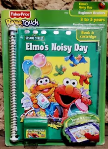 Fisher Price Sesame Street Power Touch Book and Cartridge Elmo’s Noisy Day - Picture 1 of 2