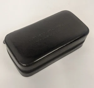 Empty Watch Box CW Sellors Jura Luxury Watches Black Leather Box Zip Case - Picture 1 of 9
