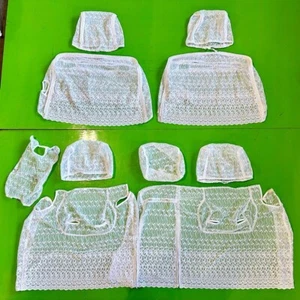 Toyota Genuine Crown JZS171 JZS175 Lace Seat Cover Half Cover Set Used Japan - Picture 1 of 9
