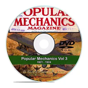Popular Mechanics Magazine Collection ion DVD, Vol 3, 1921-1924, color issues - Picture 1 of 1