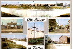 Postkarte : BERLIN - Berliner Mauer , Ansichten - Bild 1 von 1