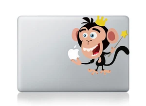 Cute Funny Monkey Macbook Pro Sticker Laptop Macbook Air/Pro/Retina 13"15"17" - Picture 1 of 3