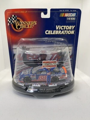 1999 1:43 Dale Jarrett 88 Million Win Victory Vintage NASCAR Diecast Race Car - Image 1 of 4