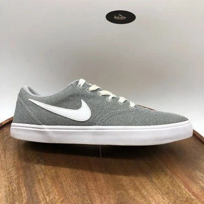 Nike Mujer SB Check Solar 921464-002 Gris Blanco Zapatos de Skate Tenis Talla 11 Foto 1 de 4