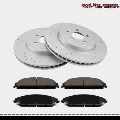 Rotores perforados delanteros de 345 mm + pastillas de freno para Dodge Charger Magnum Chrysler 300 Foto 1 de 4