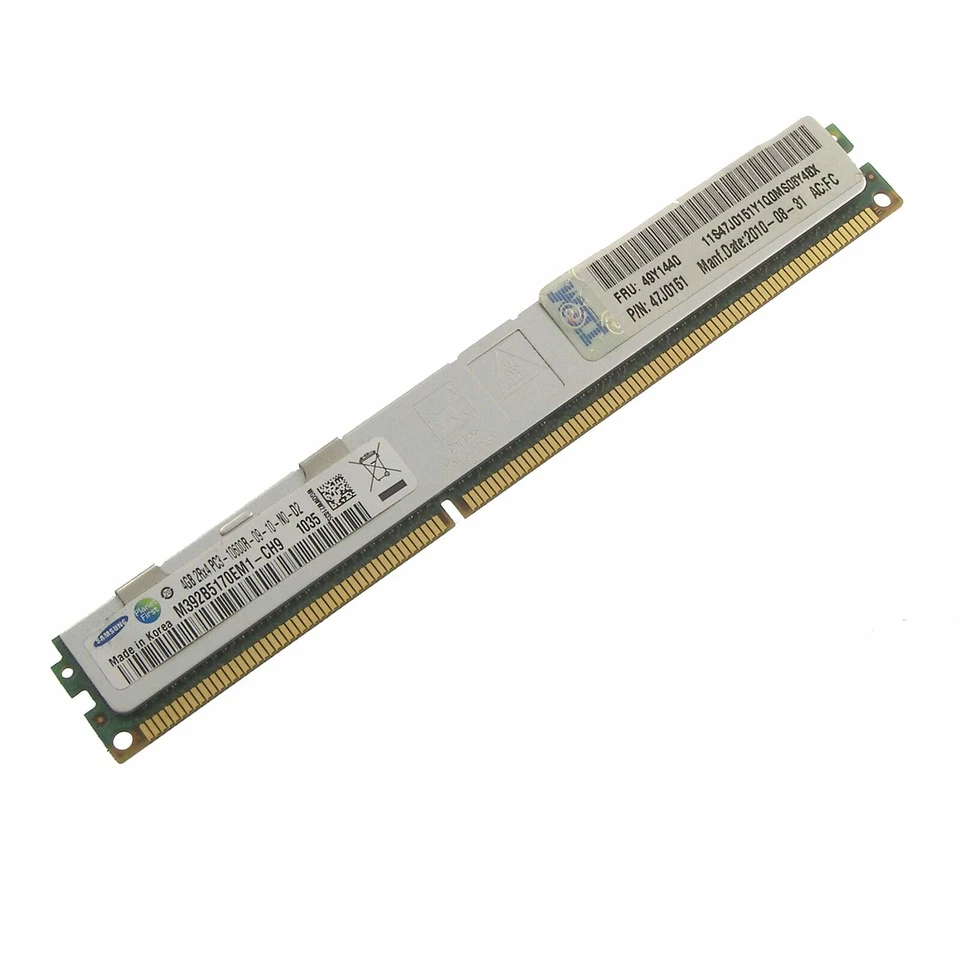 IBM DDR3-RAM 4 GB PC3-10600R ECC 2R VLP BladeCenter HS22 - 49Y1440 - Bild 1 von 1