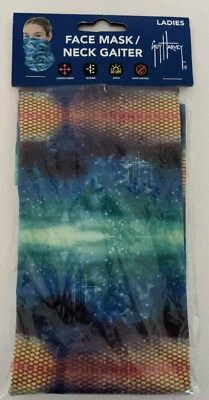 Guy Harvey DAMAS MÁSCARA FACIAL CUELLO POLAINA 30UPF Elástico Absorbente ALAMO DORADO NUEVO Foto 1 de 4