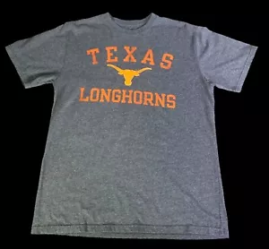 TX Longhorn Apparel Shirt grau Grafik gesticktes Logo Kurzarm Größe Large - Bild 1 von 10