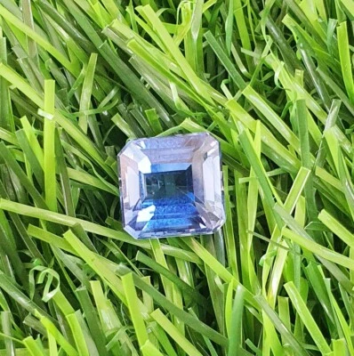 6.09 Ct Flawless Ceylon Cornflower Blue Sapphire Lab Grown Square Cut Loose Gems - Image 1 of 4