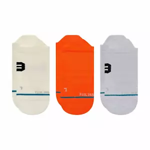 Set 3 Calzini Stance Donna Performance Tab Taglia S 5-7,5 Multicolore Nylon Coda Alta - Foto 1 di 1