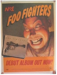 The Foo Fighters Poster No 1 Number One Album Debut - Picture 1 of 1