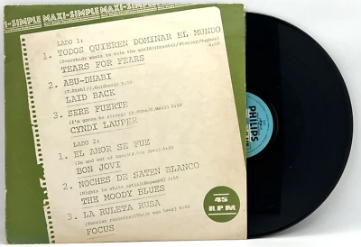 MAXI SIMPLE COMPILATION VINYL LP RECORD ARGENTINA IMPORT 1980s TEARS FOR FEARS - Image 1 of 4