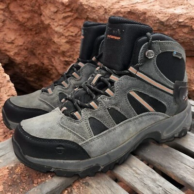 Hi-Tec Bandera II Mid Boots Womens 8.5 Mens 7 Gray Black Waterproof Outdoor  - Image 1 of 4