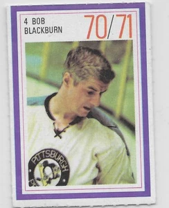 Bob Blackburn 1970-71 Esso Hockey Stamp Card Pittsburgh Penguins - Picture 1 of 1