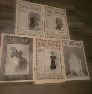 5 @ The Ladies World Antique Magazine 1896, 1898 & 1903 Ausgaben - Bild 1 von 8