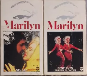 MARILYN: "NIAGARA" & "GENTLEMEN PREFER BLONDES" ( 2 VHS Tapes) Marilyn Monroe - Picture 1 of 5