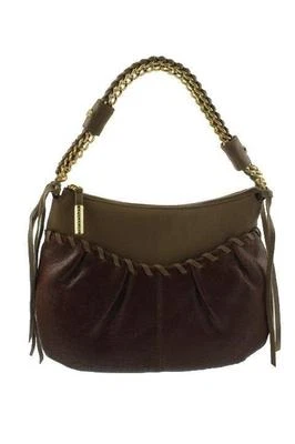 Bolso de Hombro Bodhi Gaansevort Marrón Cuero Envejecido Cadena Nuevo con Etiquetas $598 Foto 1 de 2