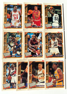 1992-93 NBA Hoops - Supreme Court Complete Insert Set x 10 Cards- Michael Jordan