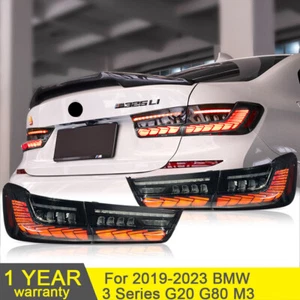 VLAND 2PCS OLED Tail Lights For 2019-2023 BMW 3 G20 G80 M3 330i xDrive M340i GT - Picture 1 of 17