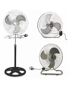 DGSUMMER VENTILATORE 3 IN 1 360° A COLONNA DA TAVOLO E MURO/ VELOCITÀ 75W 5PALE - Foto 1 di 1