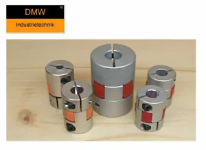 Klauenkupplung EK Wellenkupplung flexibel 5, 6, 6,35, 8, 10, 12, 14 mm Aluminium - Bild 1 von 2