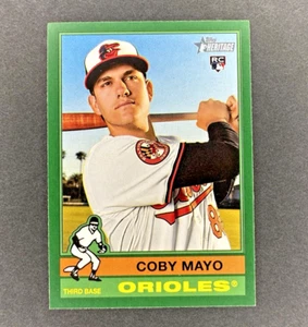 Coby Mayo 2025 Topps Heritage #340 Green Rookie RC Baltimore Orioles - Picture 1 of 2