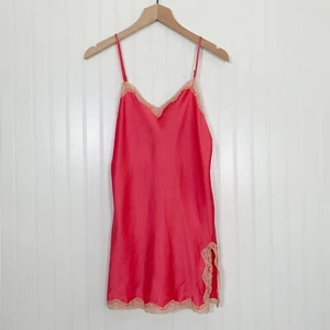 Vintage Victorias Secret Womens Mini Slip Dress Size Small Lace Trim Satin Y2K - Picture 1 of 17