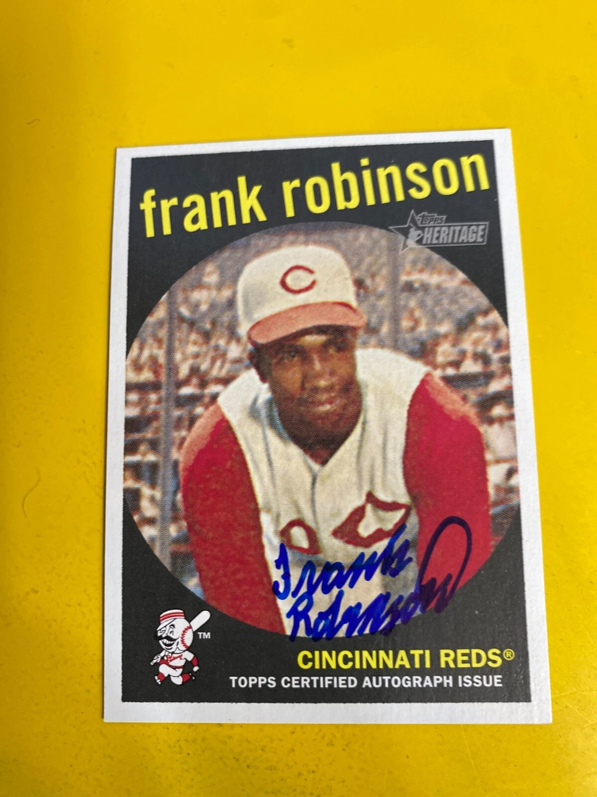 DA75674  2008 Topps Heritage Real One Autograph   Frank Robinson AUTO