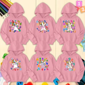 Boys Girls Colourful And Playful Designs Number Day Ideas Jumper Hoody #ND - Picture 1 of 52