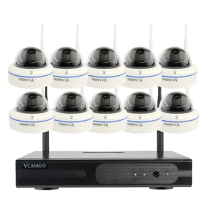 10CH Wireless Security Camera System Home Surveillance CCTV System Dome Outdoor - Picture 1 of 9