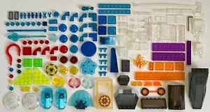 Mega Bloks Lot of Over 150 Transparent Brick Plate Tile Canopy Parts (Halo) - Picture 1 of 7
