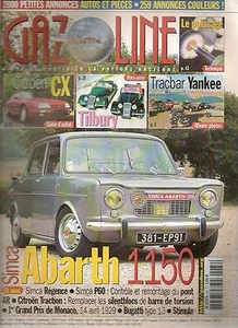 GAZOLINE 84 SIMCA ABARTH 1150 TILBURY BUGATTI TYP 13 KAUFANLEITUNG CITROEN CX - Bild 1 von 2