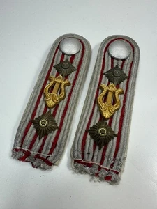NACHLASS FRITZ MAAS I.R. 42 STABSMUSIKMEISTER SCHULTERSTÜCKE Wehrmacht 2. WK - Picture 1 of 4