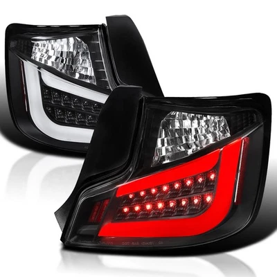 Black Fits 2011-2013 Scion Tc Led Tube Tail Lights Brake Lamps Left+Right 11 12 - Image 1 of 4