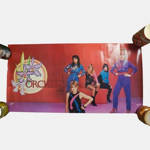 Póster álbum promocional The Orchids autotitulado 35x18 DE COLECCIÓN discos MCA de los años 80 RARO - Imagen 1 de 6