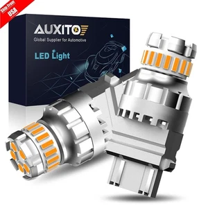AUXITO 3157 3156 Amber LED Turn Signal Parking Light Bulbs Error Free 2-20PCS US - Picture 1 of 23
