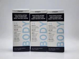 3x The INKEY List PHA Body Water Cream 2-in-1 Exfoliating & Hydrating 5 oz each - Picture 1 of 4