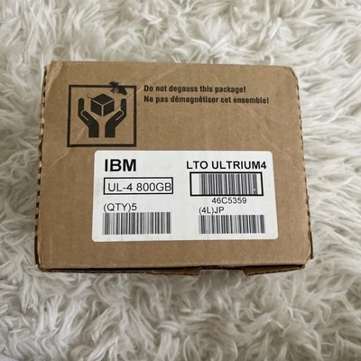 IBM One Box with 5 IBM  LTO Ultrium 4 800GB Cartridges - Image 1 of 4