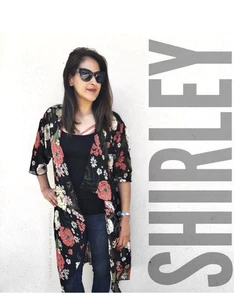 LuLaRoe Shirley Kimono Damen kleine Shear Blumen mehrfarbig leicht Boho - Bild 1 von 8