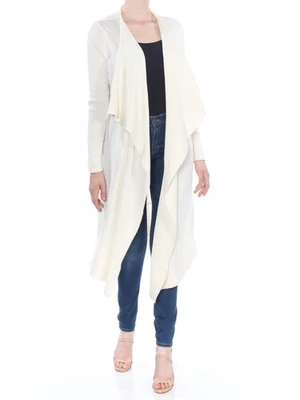 Camiseta KENSIE Mujer Marfil Manga Larga Frente Abierto M Foto 1 de 4