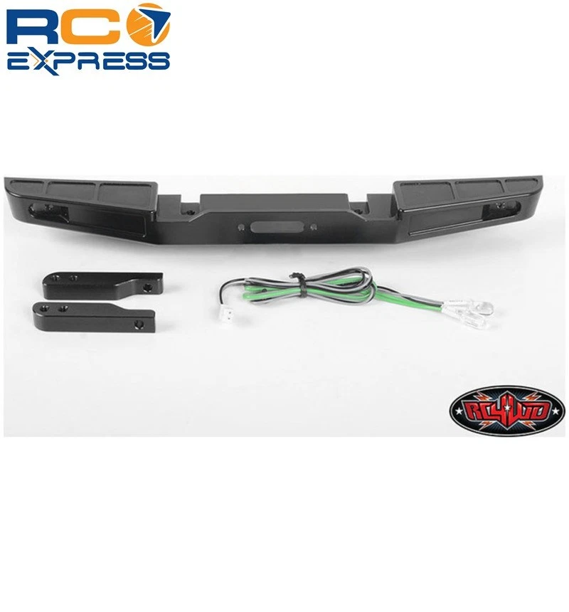 RC4WD Front Winch Bumper W/LED Lights for TRX-4 79 Bron Black RC4VVV-C0606 - Image 1 of 1