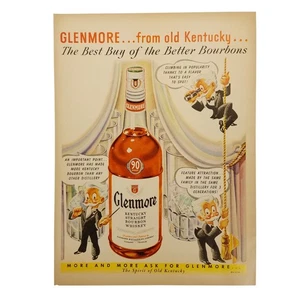 1950 Glenmore Kentucky Bourbon Whiskey Vintage Print Ad The Best Buy - Picture 1 of 2